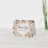 Carte de remerciements de Baby shower de snowflake (Devant)