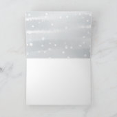 Carte de remerciements de Baby shower de Snowflake (Intérieur)