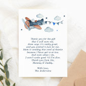 Carte de remerciements de Baby shower des nuages d