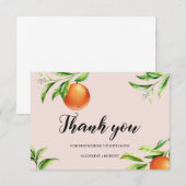 Carte de remerciements de baby shower d'été aux ag (Devant / Derrière)