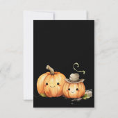 Carte de remerciements de Baby shower d'Halloween  (Dos)