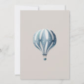 Carte de remerciements de Baby shower d'ours à aqu (Dos)