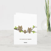 Carte de remerciements de baby shower (fille) (Dos)