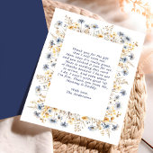 Carte de remerciements de Baby shower Fleur sauvag