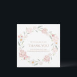 Carte de remerciements de Baby shower floral<br><div class="desc">Notre baby shower floral clair simpliste est simple,  doux et absolument adorable. Des articles correspondants sont disponibles dans notre boutique pour vos fêtes de baby shower!</div>