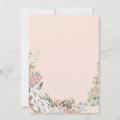 Carte de remerciements de Baby shower floral bohèm (Dos)