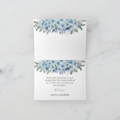 Carte de remerciements de Baby shower Floral Boho (Intérieur)