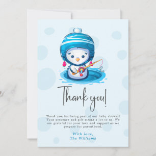 Carte de remerciements de Baby shower Icy Blue Pen