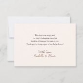 Carte de remerciements de Baby shower Little Cowbo (Dos)