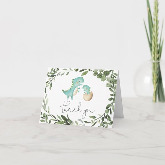 Carte de remerciements de Baby shower mammy Baby D (Devant)