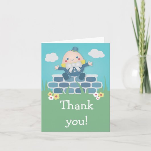 Carte de remerciements de Baby shower mignon et vi (Devant)