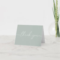 Carte de remerciements de Baby shower minimaliste