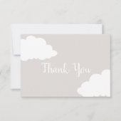 Carte de remerciements de Baby shower neutre du nu (Devant)