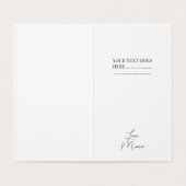 Carte de remerciements de Baby shower orange citro (Inside Unfolded)