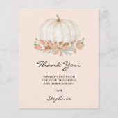 Carte de remerciements de Baby shower petit Citrou (Devant)