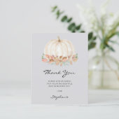 Carte de remerciements de Baby shower petit Citrou (Debout devant)