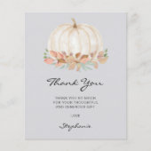 Carte de remerciements de Baby shower petit Citrou (Devant)