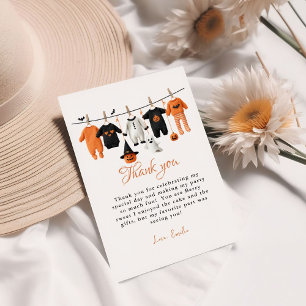 Carte de remerciements de Baby shower pour bébé Ha