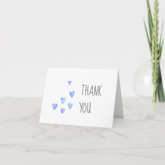 Carte de remerciements de Baby shower pour garçon (Devant)