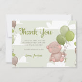 Carte de remerciements de Baby shower pour garçon  (Devant)