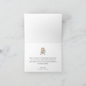 Carte de remerciements de Baby shower pour ours en (Intérieur)