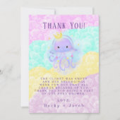 Carte de remerciements de Baby shower Princess Jel (Devant)