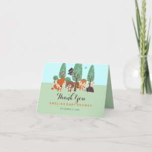 Carte de remerciements de Baby shower Sweodland Fr