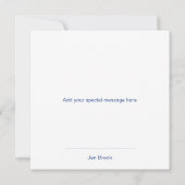 Carte de remerciements de Baby shower Teddy Bear (Dos)