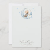 Carte de remerciements de Baby shower Teddy Bear L (Devant)