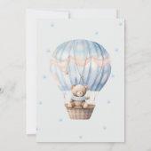 Carte de remerciements de Baby shower Teddy Bear L (Dos)