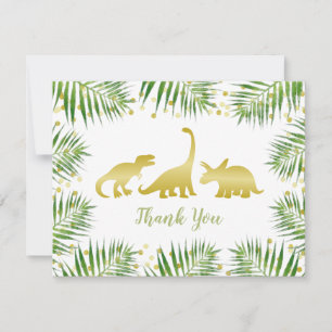 Carte de remerciements de Baby shower tropical de 