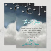 Carte de remerciements de Baby shower Twinkle Litt (Devant / Derrière)