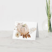 Carte de remerciements de Baby shower végétal cult (Dos)