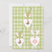 Carte de remerciements de Baby shower vert Gnomes  (Dos)