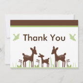 Carte de remerciements de Baby shower Willow Deer (Devant)