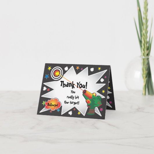 Carte de remerciements de balise laser (Devant)