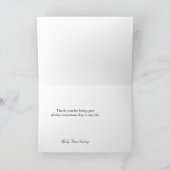 Carte de remerciements de baptême (Intérieur)