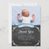 Carte de remerciements de baptême/baptême de (Devant)