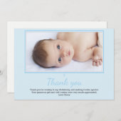 Carte de remerciements de baptême/baptême de (Devant / Derrière)