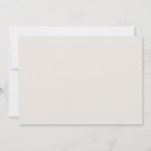 Carte de remerciements de Baptême de Script élégan (Dos)