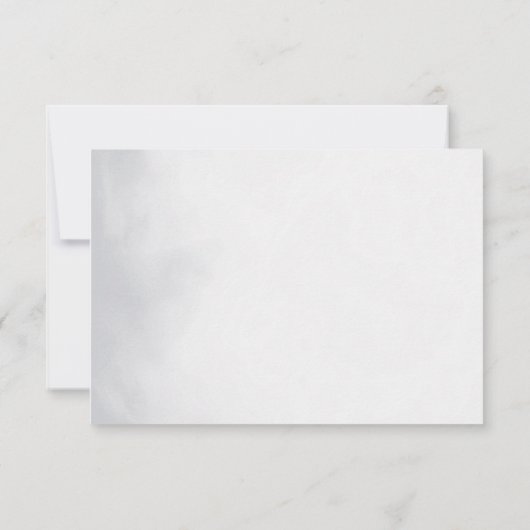 Carte de remerciements de baptême de script modern (Dos)