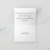 Carte de remerciements de baseball (Intérieur)