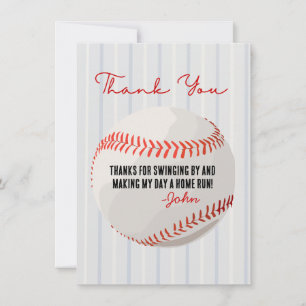 Carte de remerciements de baseball