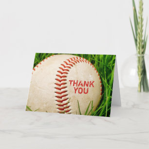 Carte de remerciements de baseball