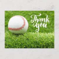 Carte de remerciements de baseball