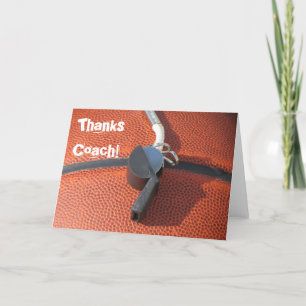 Carte de remerciements De Basket-Ball