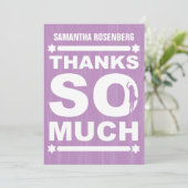 Carte de remerciements de Bat mitzvah de grand typ (Debout devant)