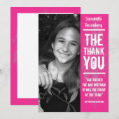 Carte de remerciements de bat mitzvah de groupe de (Devant / Derrière)