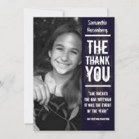 Carte de remerciements de bat mitzvah de groupe de