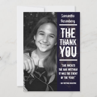 Carte de remerciements de bat mitzvah de groupe de